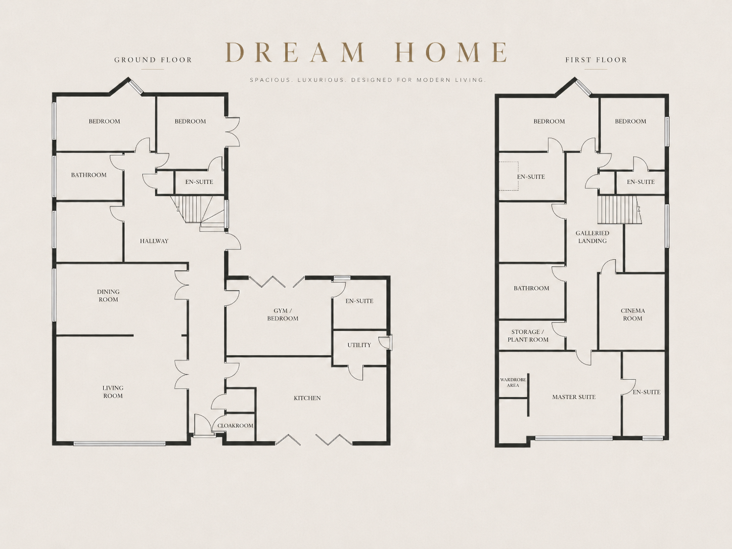 Floor plans — ground & first floor